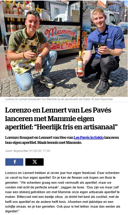 Mammie - Rosé Vermouth uit Eeklo